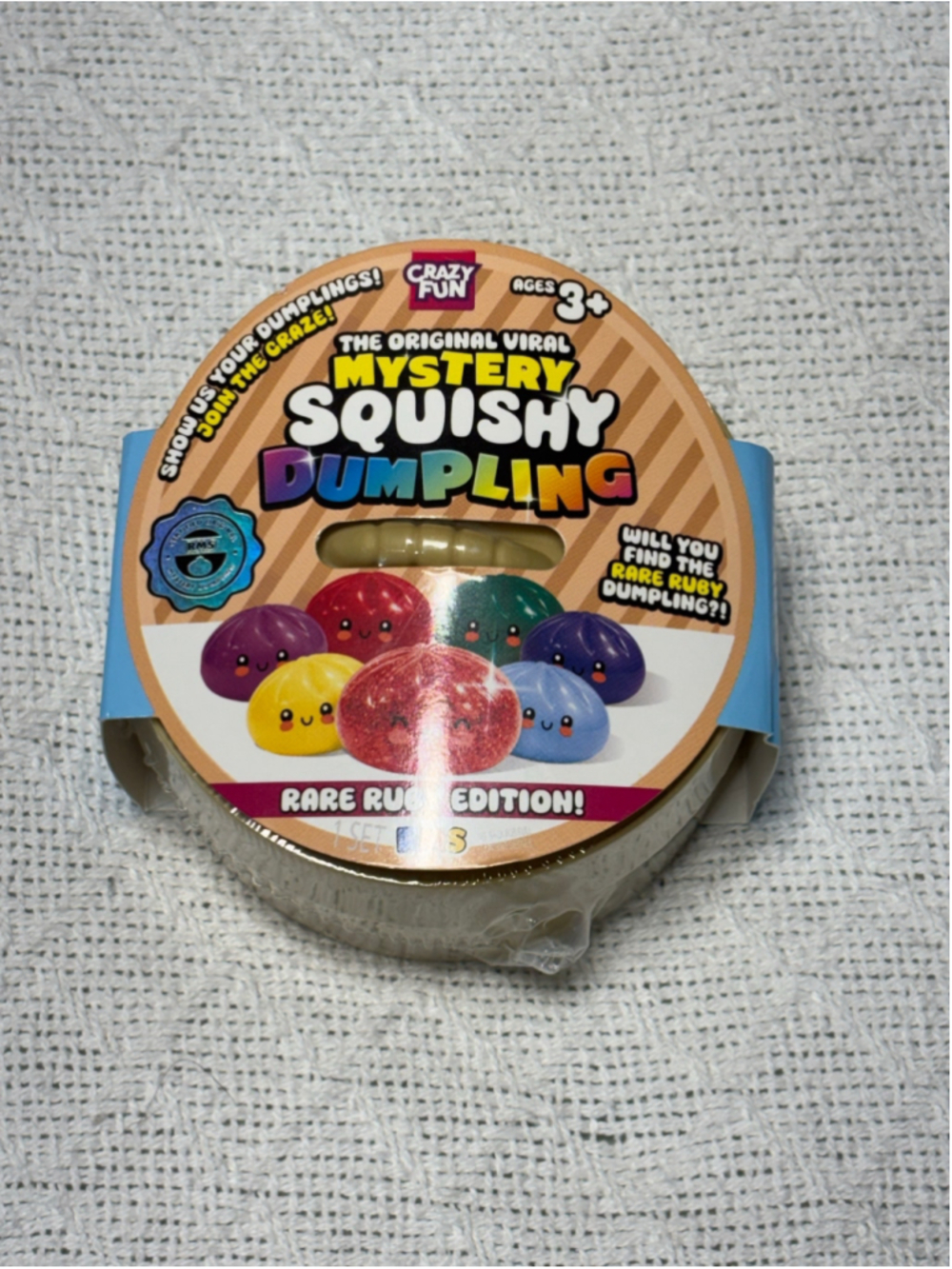 New Sealed RMS Crazy Fun Mystery Squishy Dumpling Rare Ruby Edition TikTok Toy